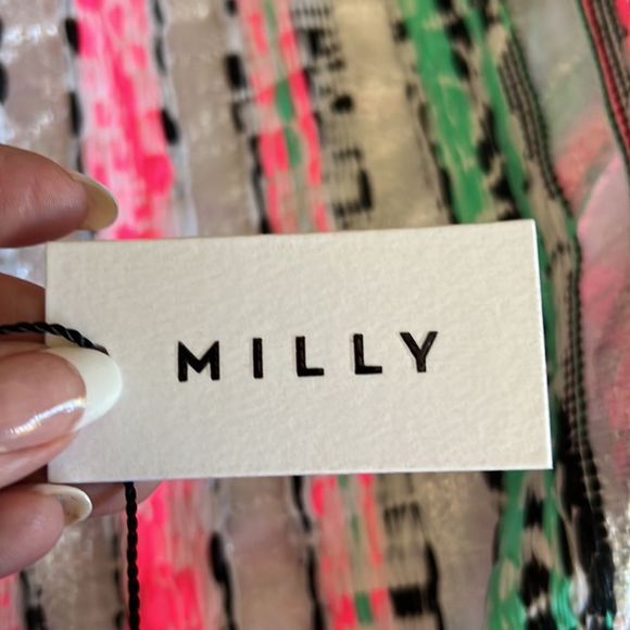 NEW Milly crop top halter top stripes multicolored size small - Picture 12 of 14